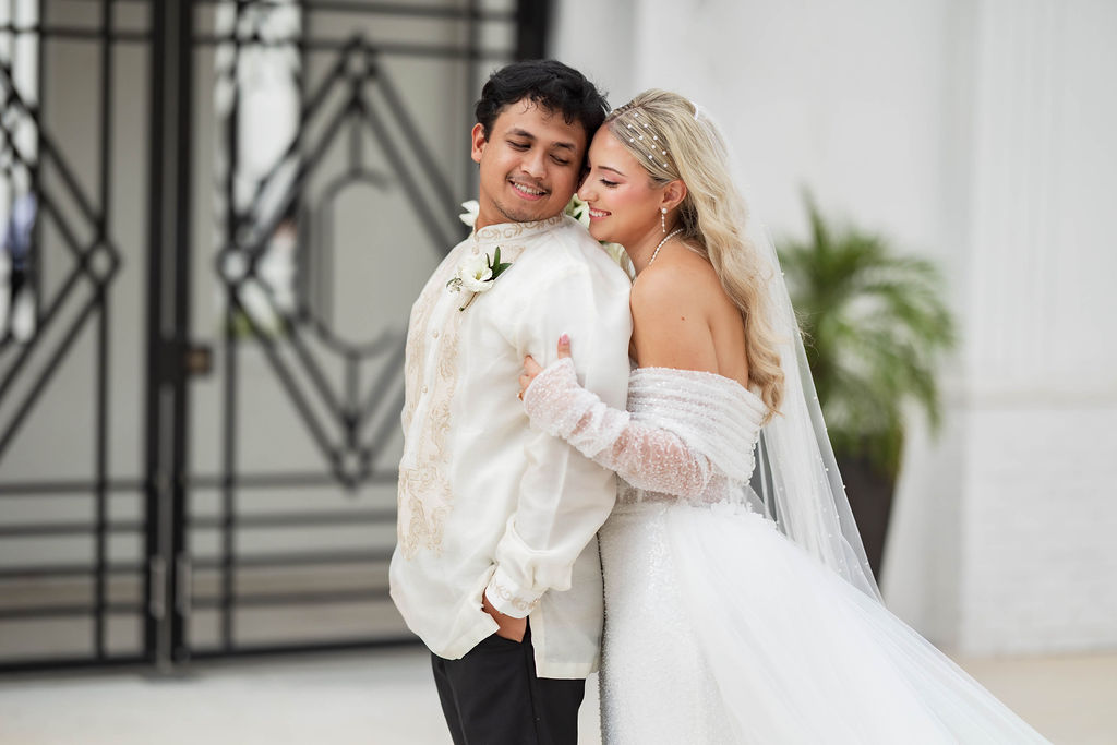 Bride and Groom posing